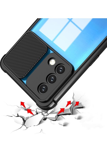 Samsung Galaxy M52 5g Kılıf Lens Sürgülü Mat Silikon Palm modelleri