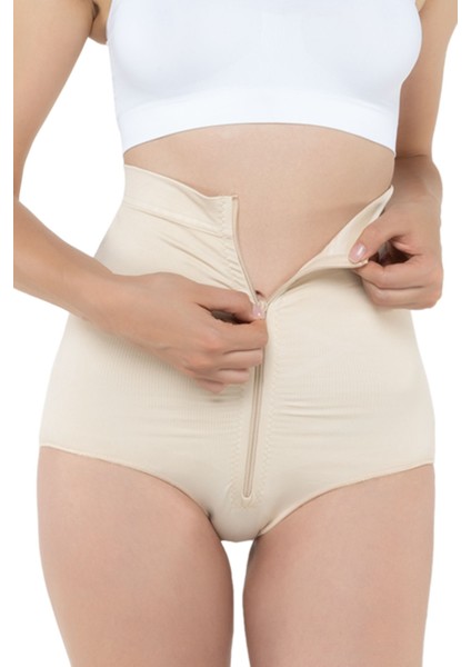 4500 Fermuarlı Yüksek Bel Slip Korse