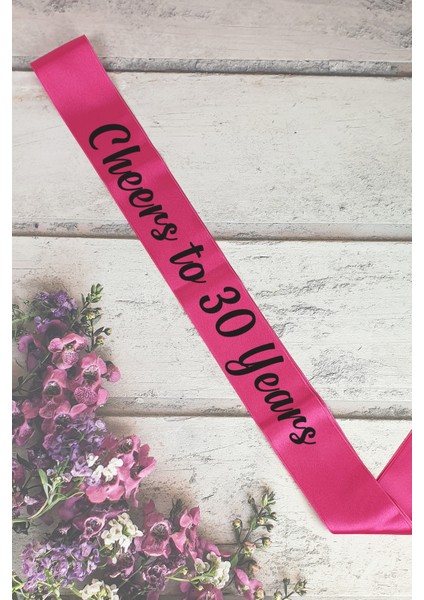 Cheers To 30 Years Doğum Günü Partisi Kuşağı