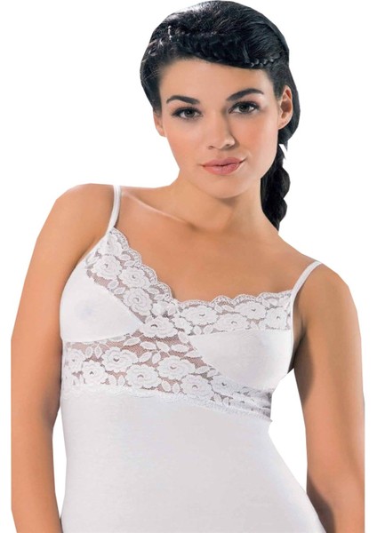 Ip Askılı Dantelli Atlet 258