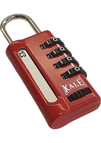 Kale Şifreli Asma Kilit Kırmızı ( 4 Basamaklı Şifrelene, Bilgi Pencereli ) fiyatları