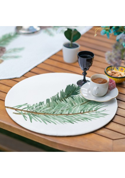 Kozalak Motifli Özel Tasarım 6+1 Supla Runner Seti fırsatları