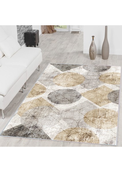 Dijital Baskı Yıkanabilir Kaymaz Taban Salon Halısı RVG1592
