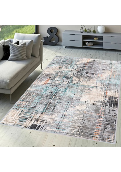 Dijital Baskı Yıkanabilir Kaymaz Taban Salon Halısı RVG1637-HT936
