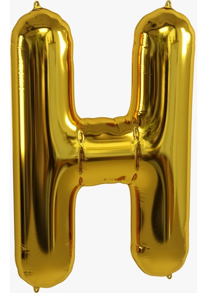 16 Inç 35 cm Altın Folyo Harf Balon H