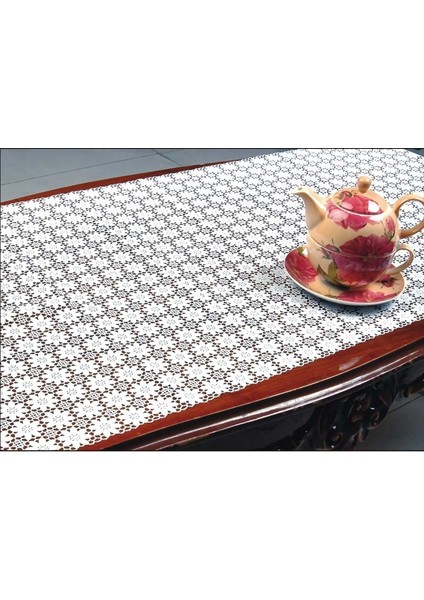 Pvc Dantel Kaymaz Raf Dolap Çekmeçe Örtüsü /eni : 50 cm x 5 M