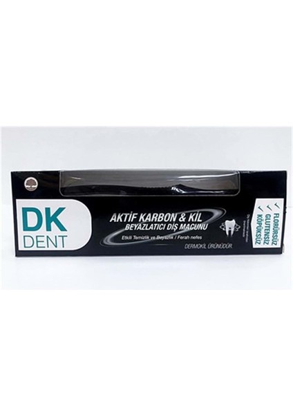 Dk Dent Aktif Karbon Diş Fıraclı Diş Macunu 75 ml