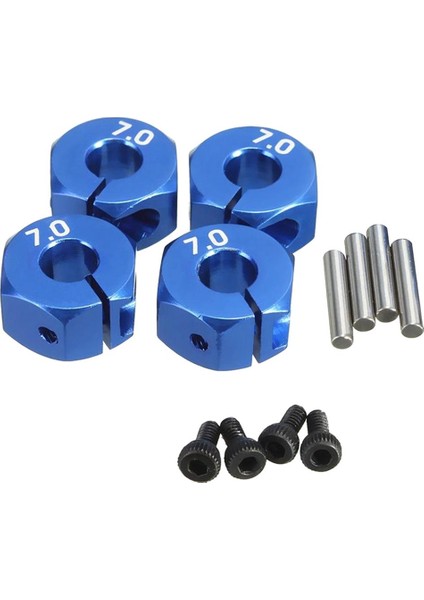 4x 12MM Tekerlek Hex Hub Adaptörü 7mm Kalın Rc Araba Için 1/10 Yükseltmeler Titanyum(Yurt Dışından) fiyatları