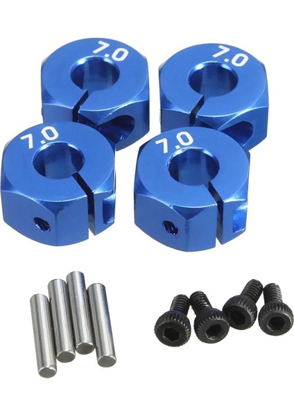 4x 12MM Tekerlek Hex Hub Adaptörü 7mm Kalın Rc Araba Için 1/10 Yükseltmeler Titanyum(Yurt Dışından) modelleri