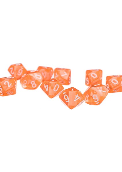60 Adet Renkli Polyhedral Zar (0-9) Roleplay Tahtası Oyunu Tema Partisi Için (Yurt Dışından)