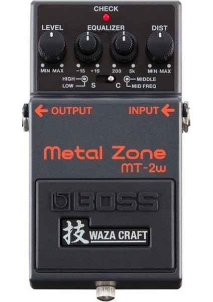MT-2W Waza Metal Zone Distortion Pedalı