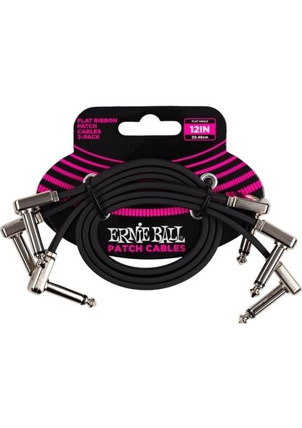Ernıe Ball P06222 - 12" (30CM) Flat Ribbon Patch Kablosu