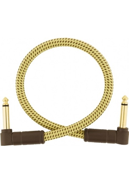 Deluxe Instrument Cable Angle/angle 1&quot; Tweed Kablo 30 cm