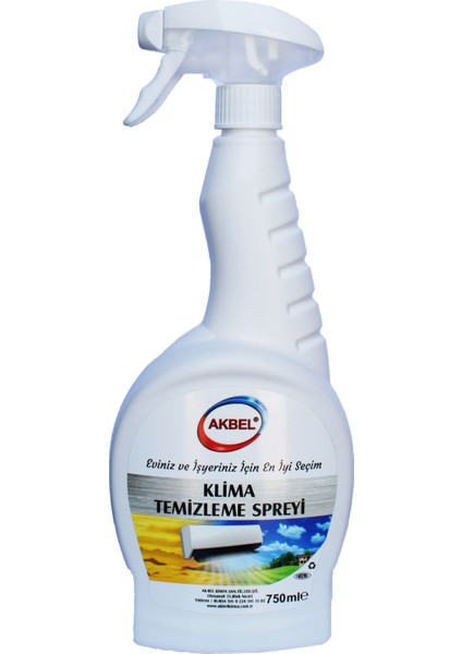 Akbel Klima Temizleyici Sprey 750 Ml + Klima Temizleme Poşeti