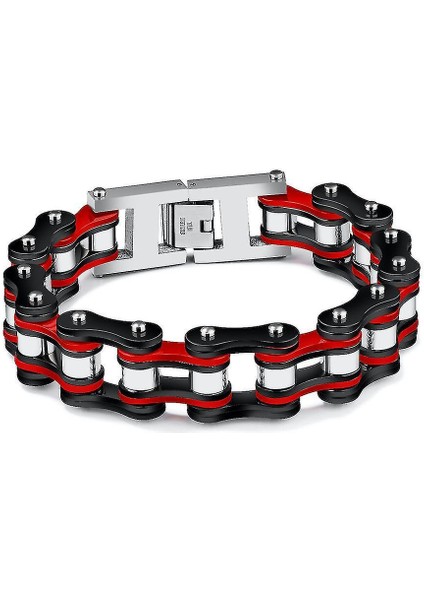 Sarı ve Siyah Ile Damalı Paslanmaz Çelik Bilezik (Yurt Dışından)