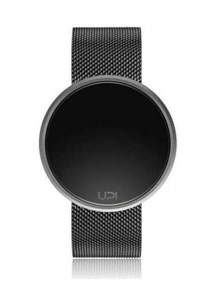 UPWATCH ROUND STEEL SILVER&BLACK TWO TONE