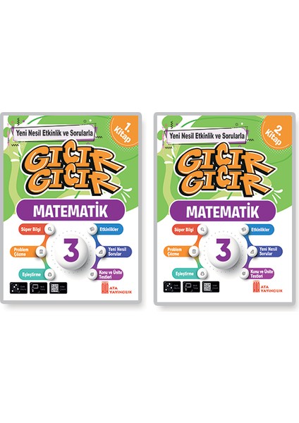 Ata Yayıncılık 3. Sınıf Gıcır Gıcır Matematik 1 Ve 2. Kitap (2'Li Kitap)