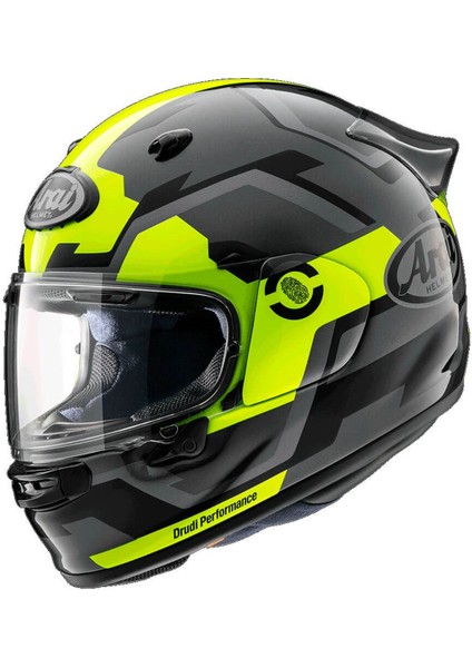 Quantic Face Fluor Yellow Kapalı Kask M