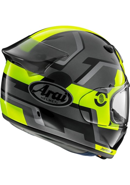 Quantic Face Fluor Yellow Kapalı Kask M