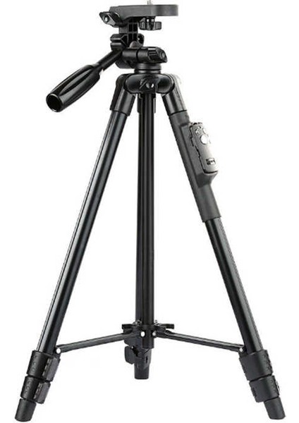 Yunteng 5208 Bluetooth Uzaktan Kumanda + Taşıma Çantalı Telefon ve Kamera Uyumlu 125 cm Tripod