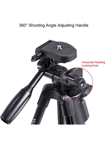 Yunteng 5208 Bluetooth Uzaktan Kumanda + Taşıma Çantalı Telefon ve Kamera Uyumlu 125 cm Tripod