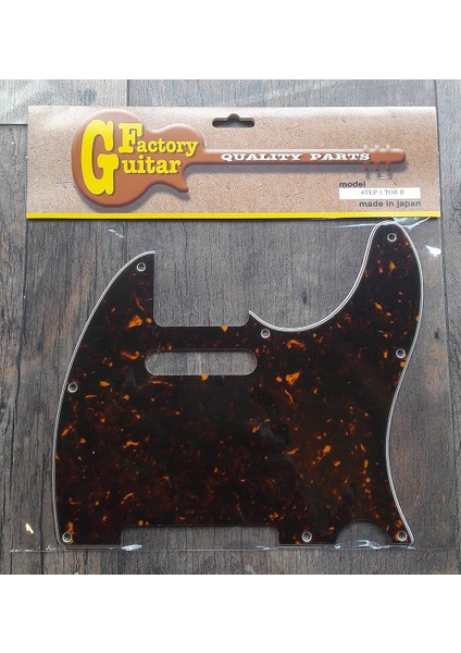 Tep-1tor-B Tortoise Shell 8 Delikli Telecaster Pickguard