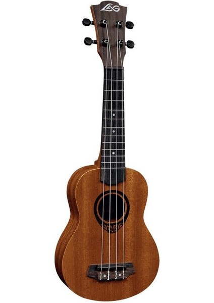 Glu TKU10S Tiki Soprano Open Pore Natural Soprano Ukulele