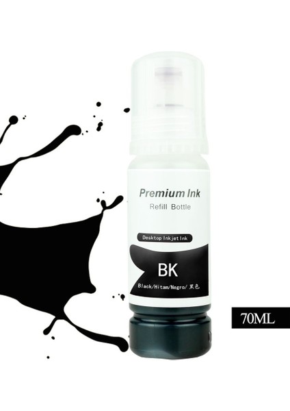 Epson L3110 Için 103 Mürekkep 500 ml Siyah + 70 ml