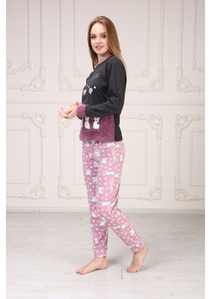Baskılı Kadın Pijama Takım