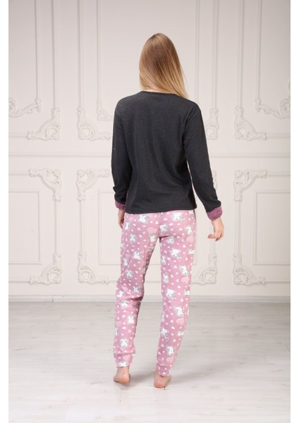 Baskılı Kadın Pijama Takım
