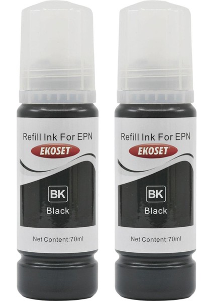 Epson 103 Ecotank L3256 Uyumlu Siyah Muadil Mürekkep 2'li Set 70ML fiyatları