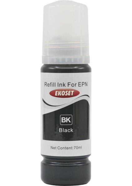 Epson 103 Ecotank L5290 L5296 Uyumlu Siyah Muadil Mürekkep 70ML
