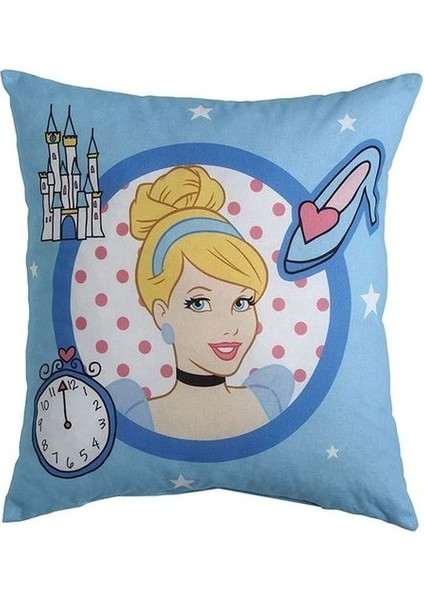 Lisanslı Disney Princess Cinderella Kırlent Yastık 40 x 40 cm