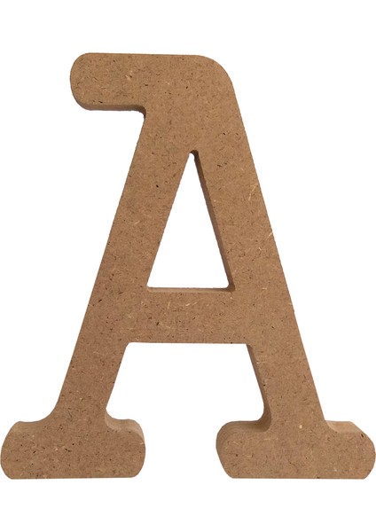 15 cm 18 mm Ahşap A Harfi Dik Durabilir Boyanabilir Ahşap Harf Ahşap Boyama Ürünü Ham Ahşap Harf