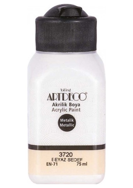 Metalik Akrilik Boya 75 ml Beyaz Sedef 3720