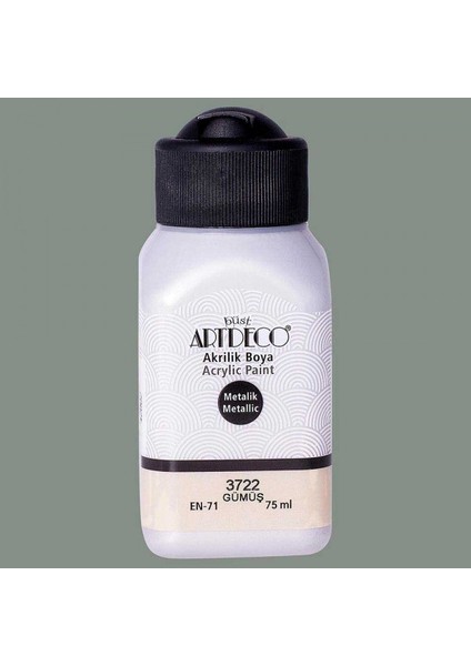 Metalik Akrilik Boya 75 ml Gümüş 3722