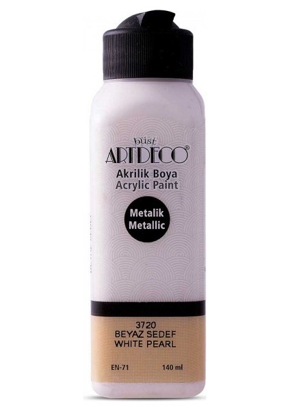 Metalik Akrilik Boya 140 ml Beyaz Sedef 3720