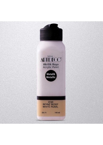 Metalik Akrilik Boya 140 ml Beyaz Sedef 3720 fiyatları