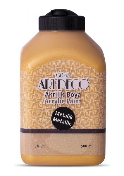 Metalik Akrilik Boya 500 ml Altın 3721