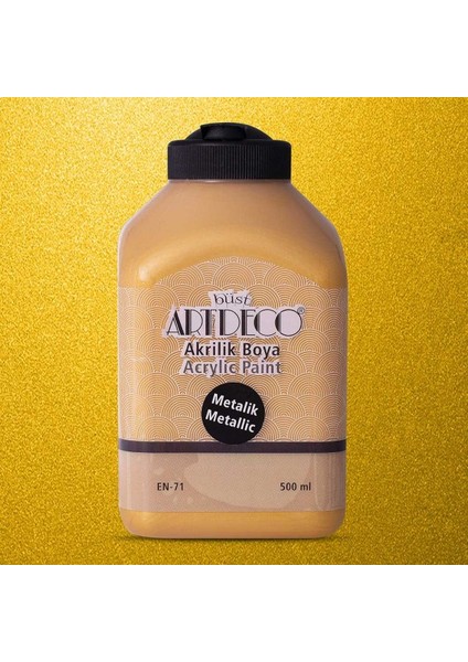 Metalik Akrilik Boya 500 ml Altın 3721 fiyatları