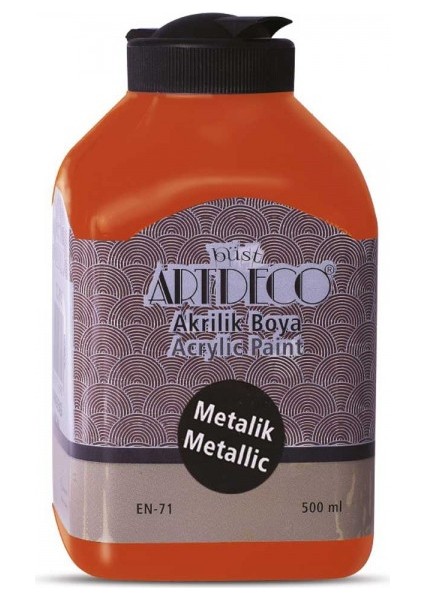 Metalik Akrilik Boya 500 ml Bakır 3728