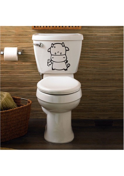 Wc Klozet Için Su Aygırı Sticker Yapıştırma Model1