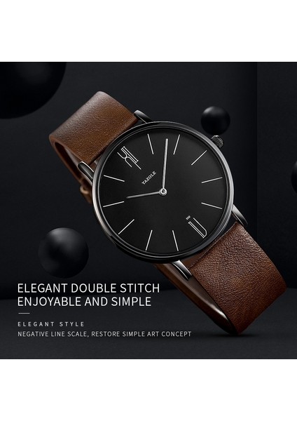 Yazol 506 Basit Büyük Arama Kuvars Izle (Gümüş Kabuk Beyaz Tepsi Kahverengi Kemer) (Yurt Dışından) fırsatları