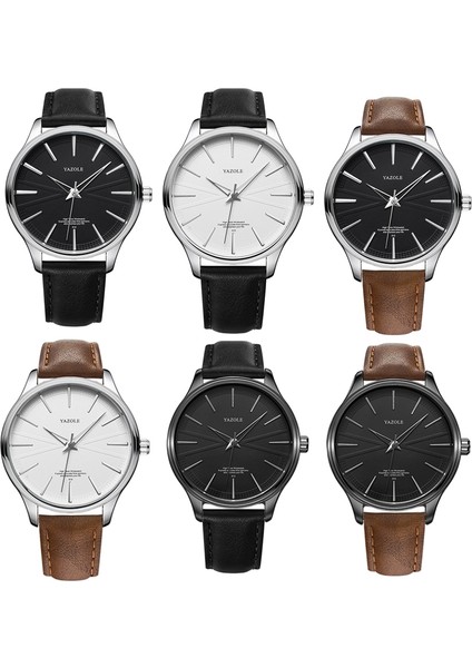Yazol 512 Casual Kuvars Erkekler Izle (Siyah Kabuk Siyah Tepsi Siyah Kemer) (Yurt Dışından)