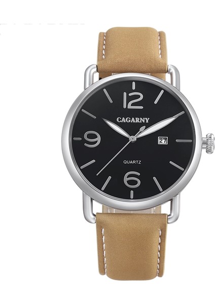 6815 Yaşayan Su Geçirmez Kuvars Watchesleather Band Siyah (Yurt Dışından)