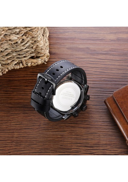 6815 Yaşayan Su Geçirmez Kuvars Watchesleather Band Siyah (Yurt Dışından) fırsatları