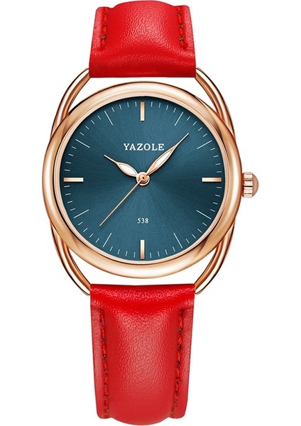 Yazol Bayanlar Aydınlık Kuvars Izle (538 Altın Kabuk Mavi Tepsi Kırmızı Kemer) (Yurt Dışından)