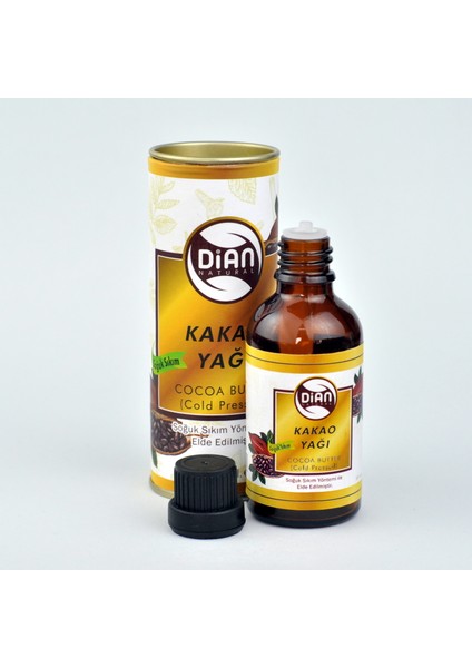Organik Sıvı Kakao Yağı 50 Ml - %100 Saf Doğal Organic Cocoa Oil