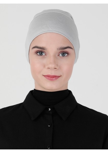 Dikişsiz Bone - Açık Gri - Ecardin modelleri