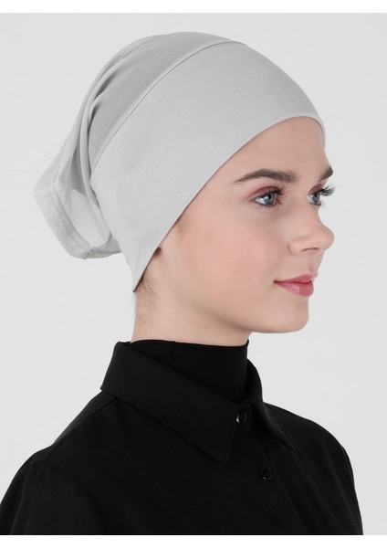 Dikişsiz Bone - Açık Gri - Ecardin indirimleri